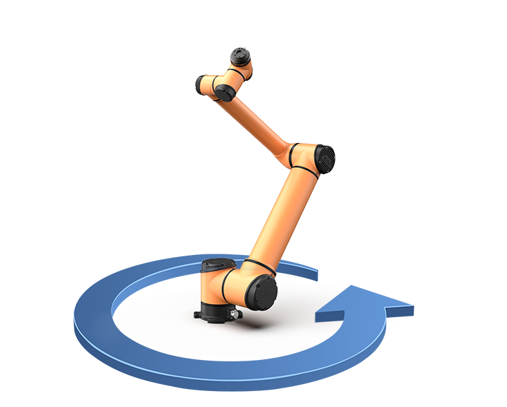 AUBO Robotics USA Modular_Blue_arrow iS Series Cobots  